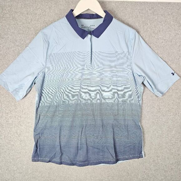 Under Armour Golf Polo HeatGear Fitted Large - Picture 1 of 11